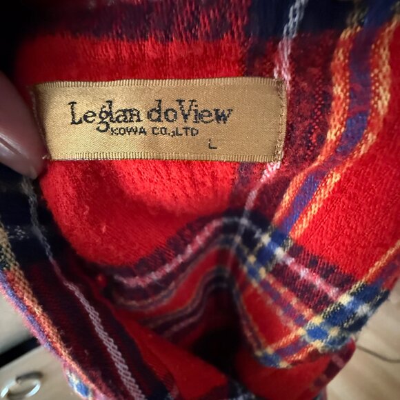 Leglan DoView Red Plaid Fleece Pajama Set Size L - Picture 5 of 5